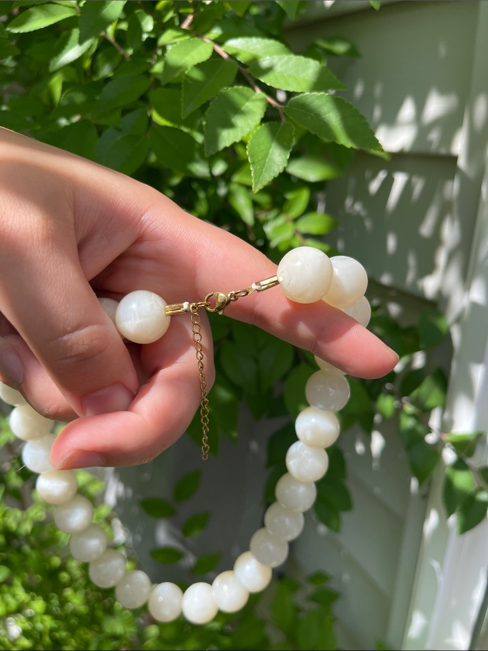 NEW! Classic Cream Beaded Necklace. A7-223 - Picture 9 of 10